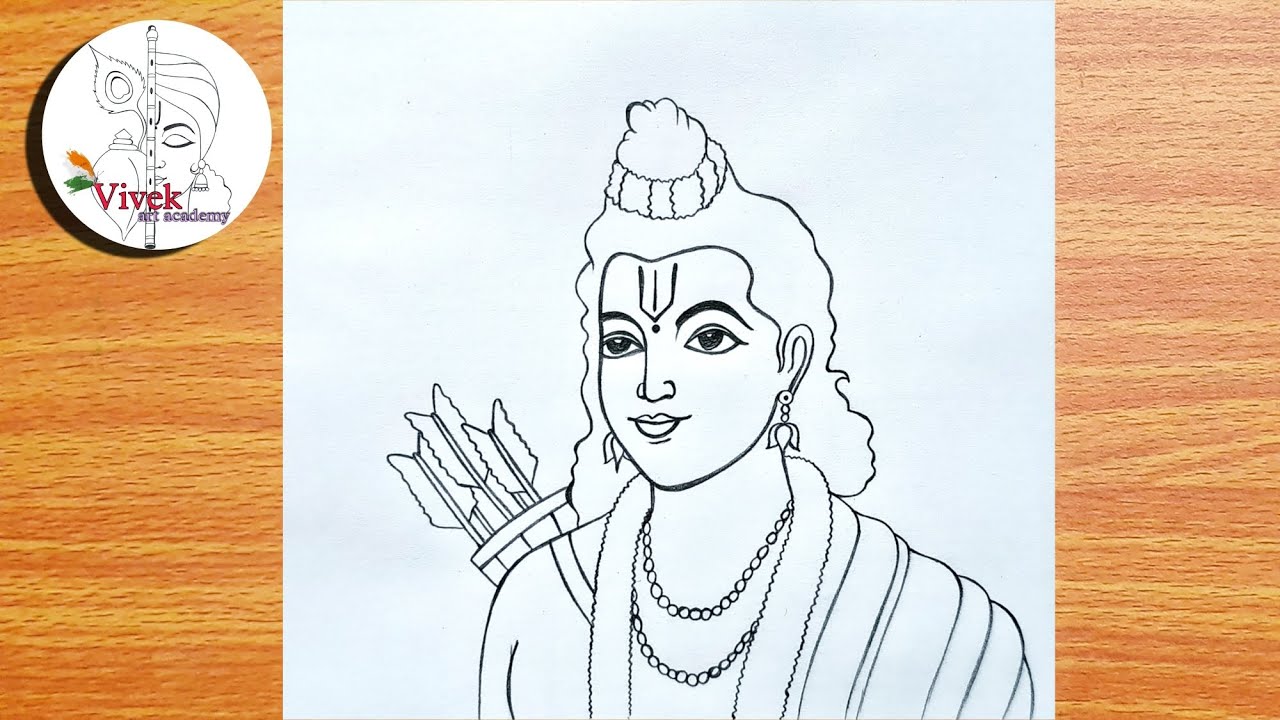 Premium Vector | Sketch hand drawn single line art coloring page line  drawing happy dussehra lord rama day